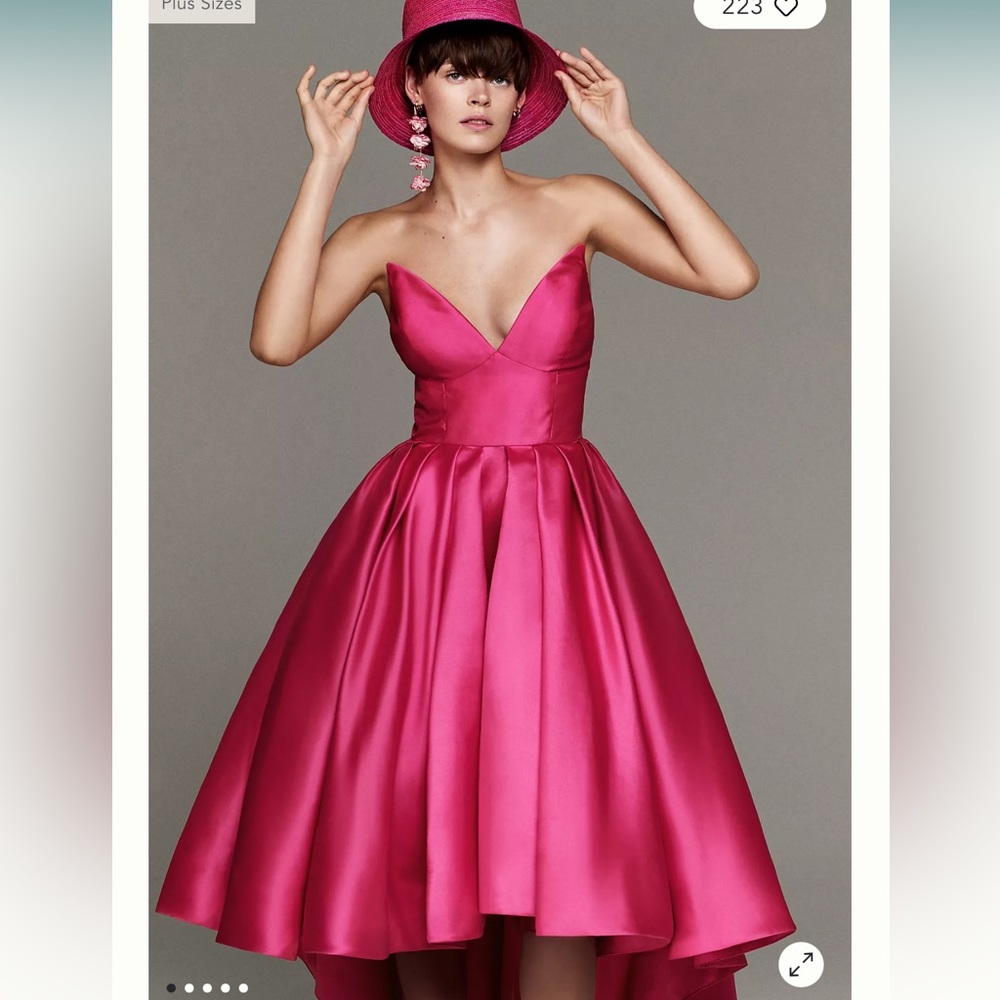 Hutch High Low Sabrina Gown